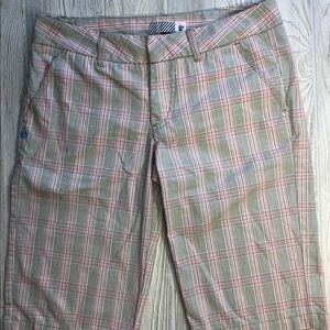 Volcom Sz 3 Plaid Shorts excellent